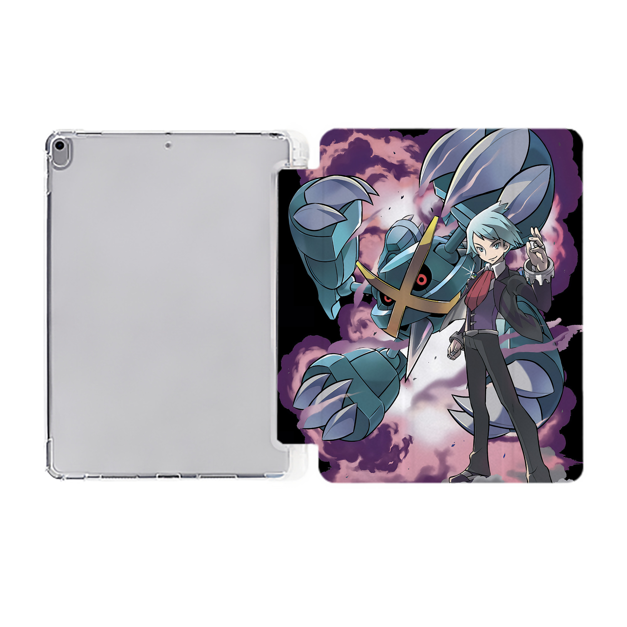 （画像用） ポケットモンスター Pokémon IPad ケース ペン収納付き 三つ折りスタンド PUレザー×シリコン 対応機種9.5/10.5/10.9インチ